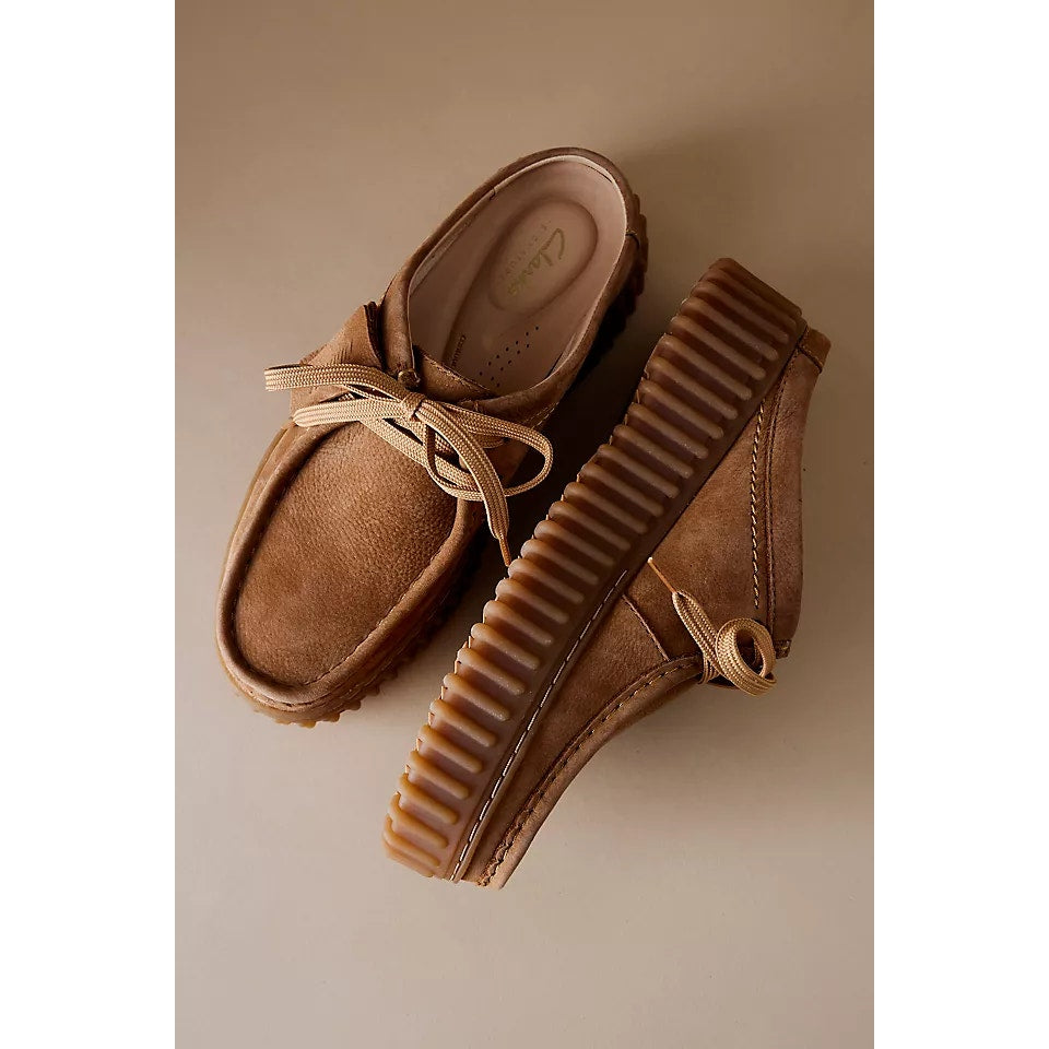 Clarks Originals Torhill Suede Slip On Moccasin Mules Light Tan Nubuck 7
