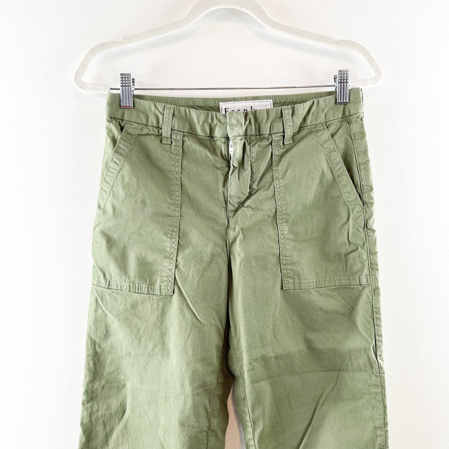 Frank & Eileen Blackstone Slim Cropped Utility Pants Army Green 6