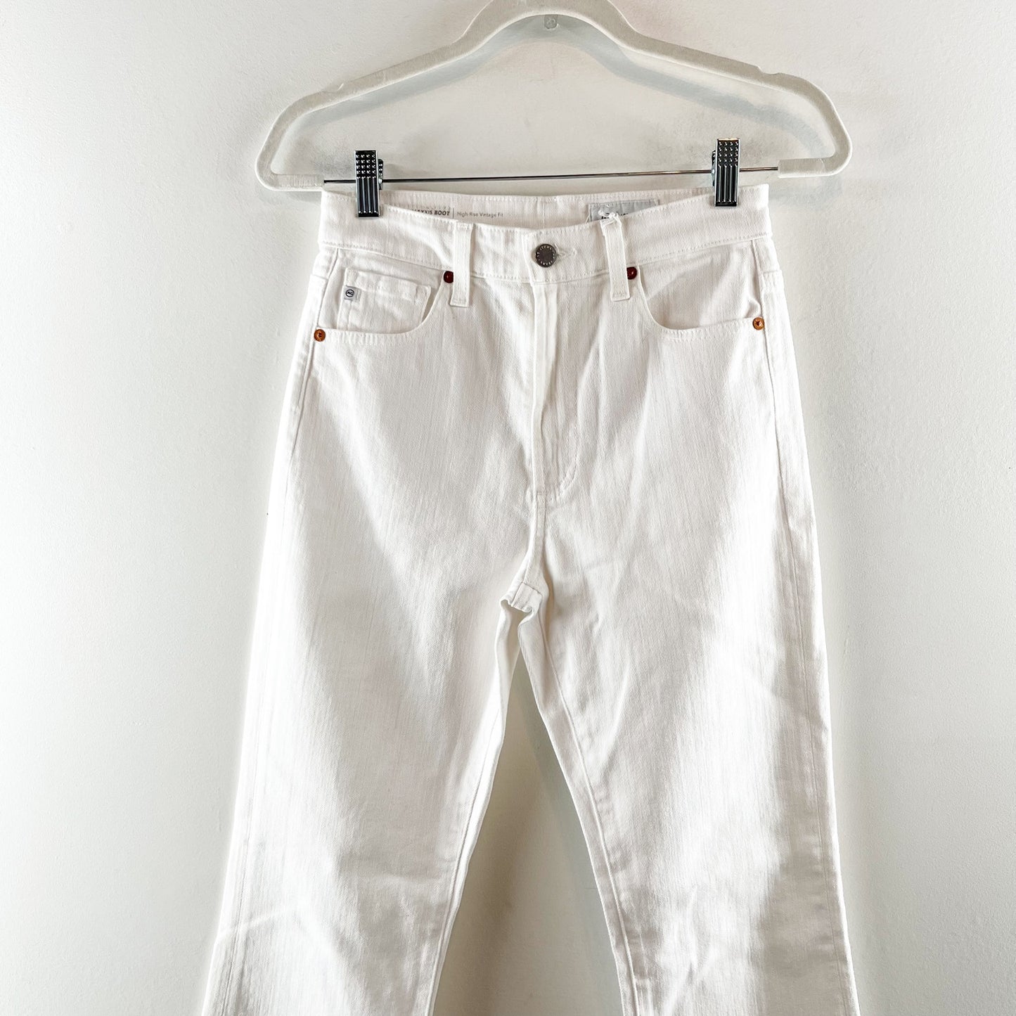Adriano Goldschmeid Alexxis High Waisted Vintage Fit Bootcut Jeans White 26