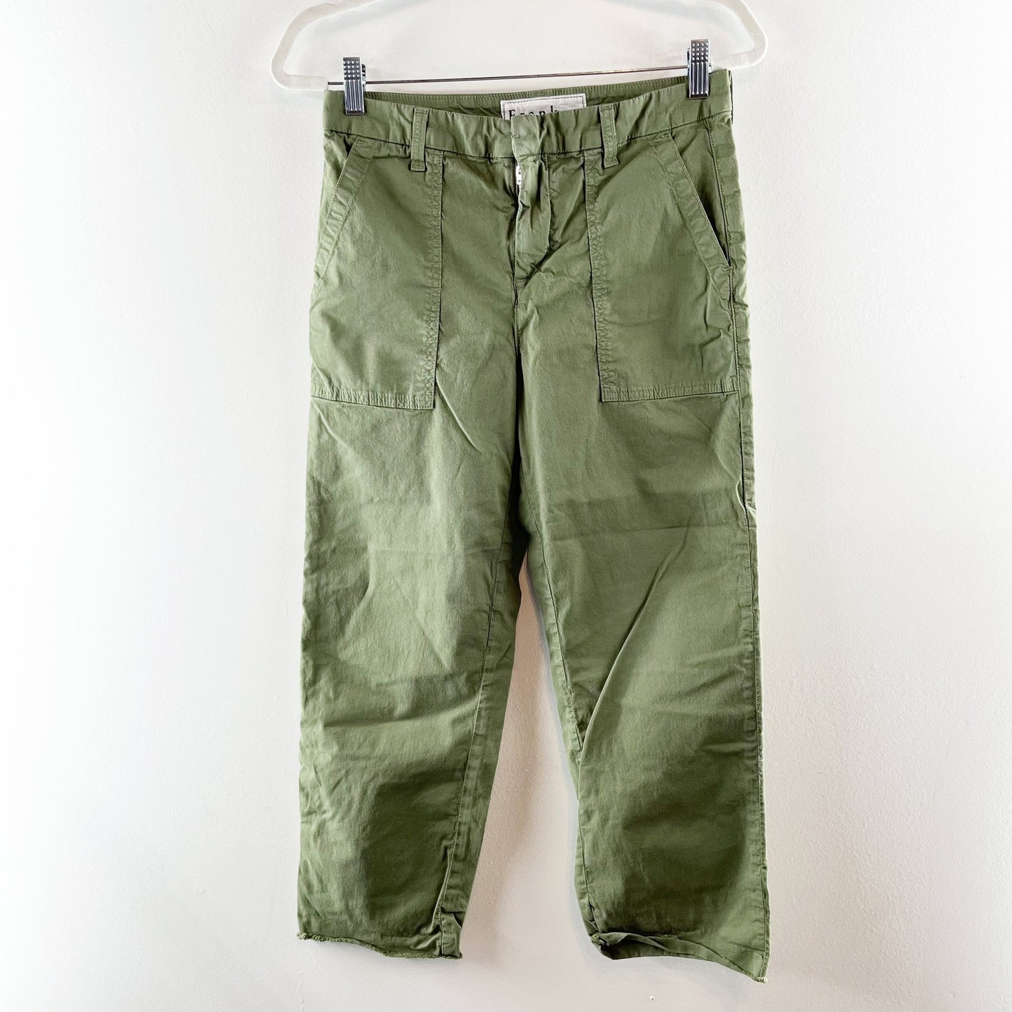 Frank & Eileen Blackstone Slim Cropped Utility Pants Army Green 6