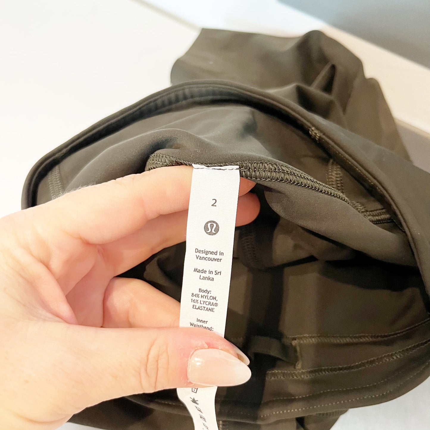 Lululemon Base Pace High-Rise Running Tight 31" Dark Olive Green 2
