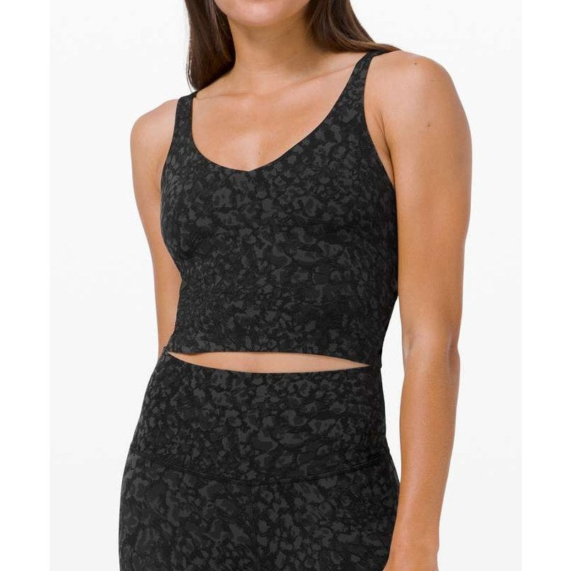 Lululemon Align Tank Wild Thing Camo Deep Coal Multi Black 6