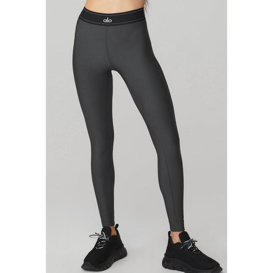Alo Airlift High-Waist Suit Up Leggings Anthracite Black / Grey Small