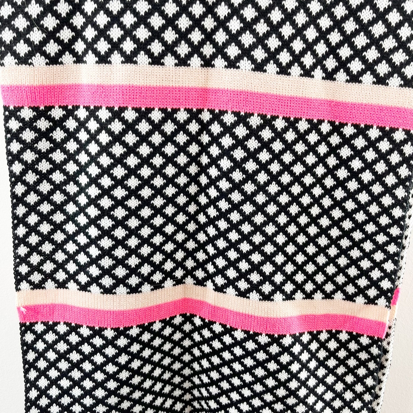 LOFT Pink Black Infinity Wrap Scarf