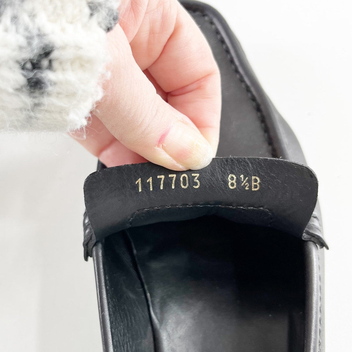 Gucci Vintage Leather Horsebit Loafers Black 8.5