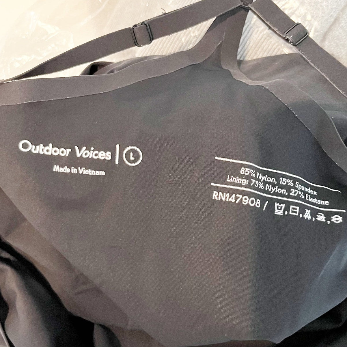 Outdoor Voices Mini Built in Shorts Tennis Active Dress Black Large