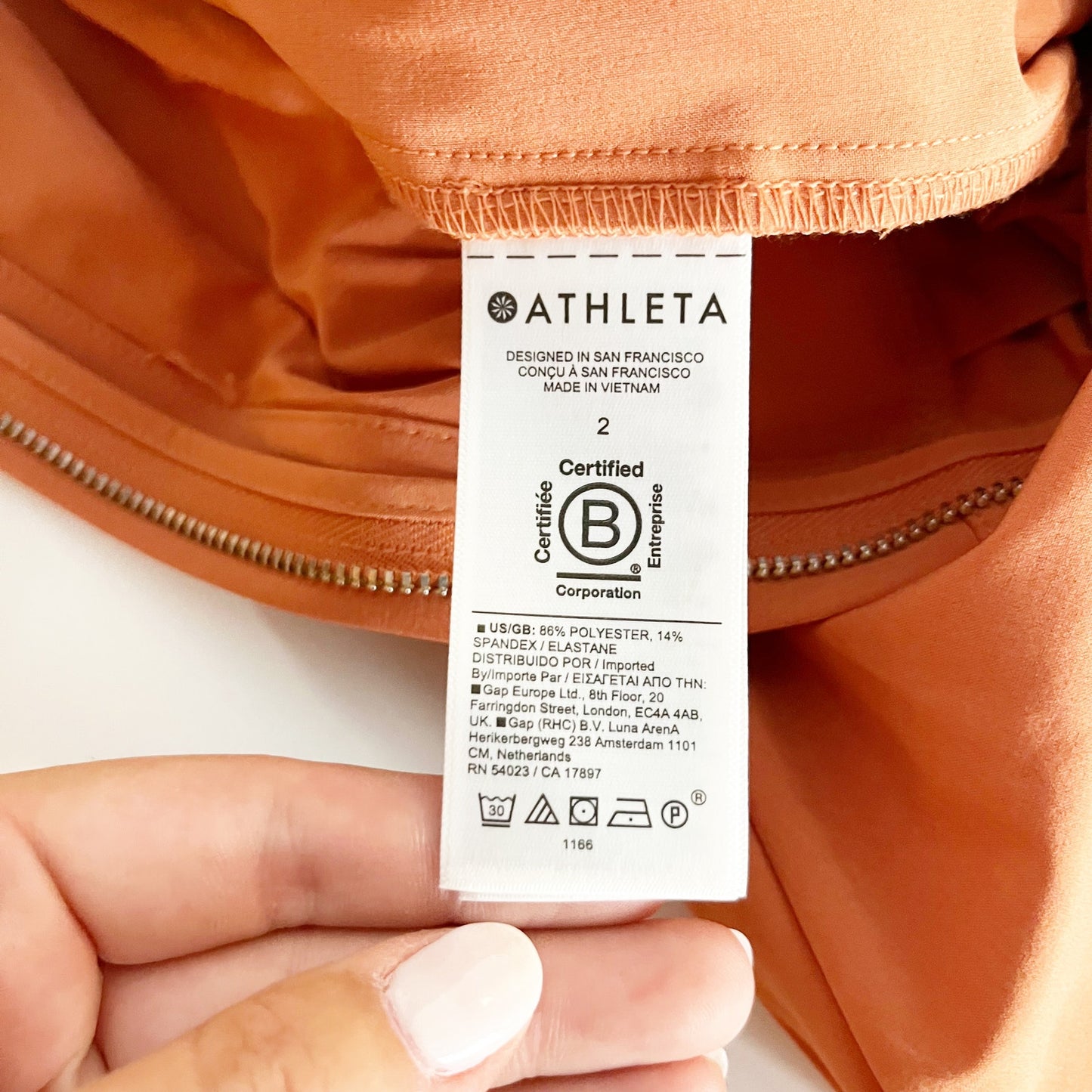 Athleta Brooklyn Sunbaked Clay Orange Sleeveless Shorts Romper 2