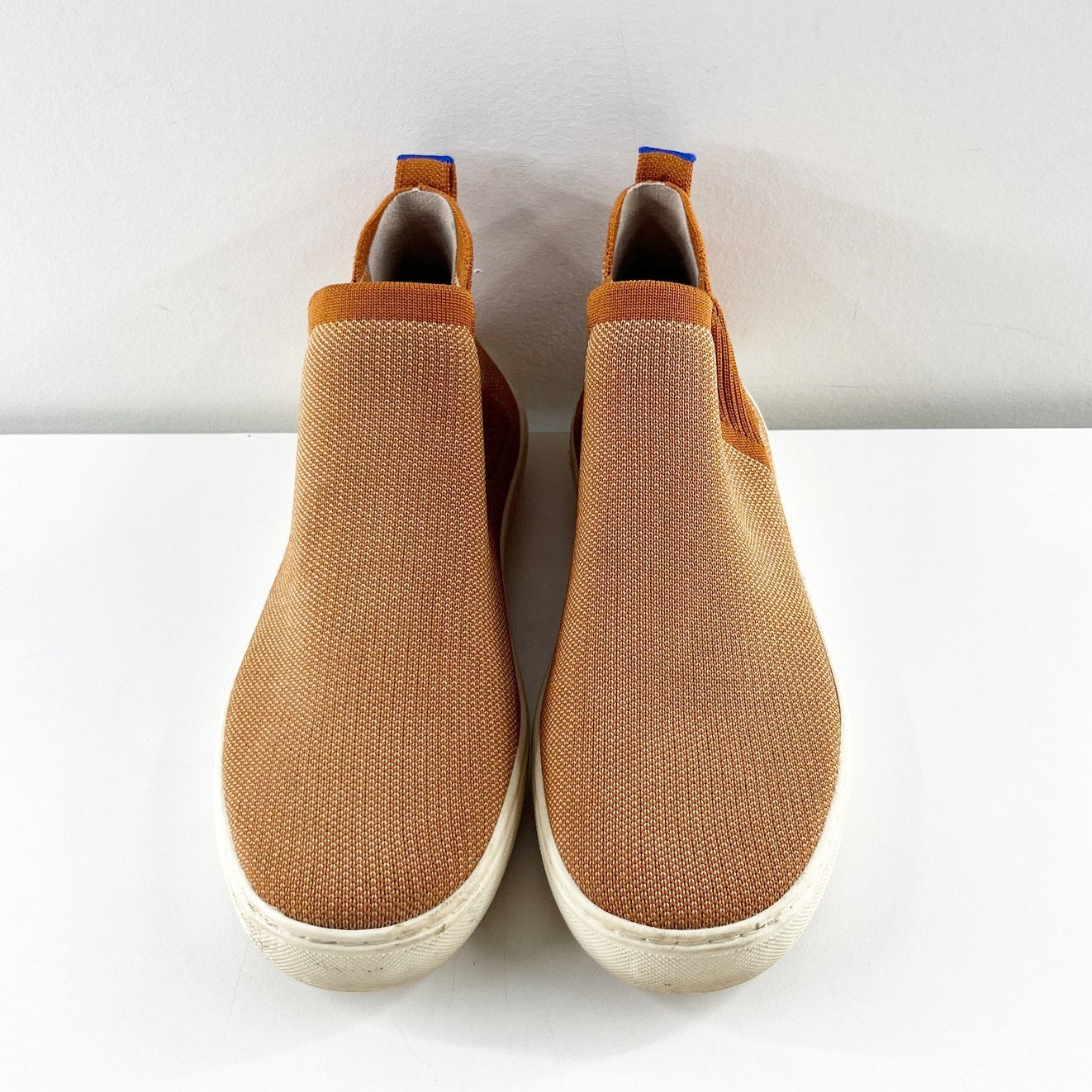 Rothy's Chelsea Pull On Bootie Sneakers Fawn Brown 8.5