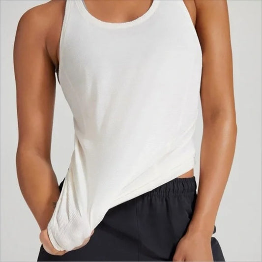 Allbirds Natural Run Mesh Racerback Tank Top White Small