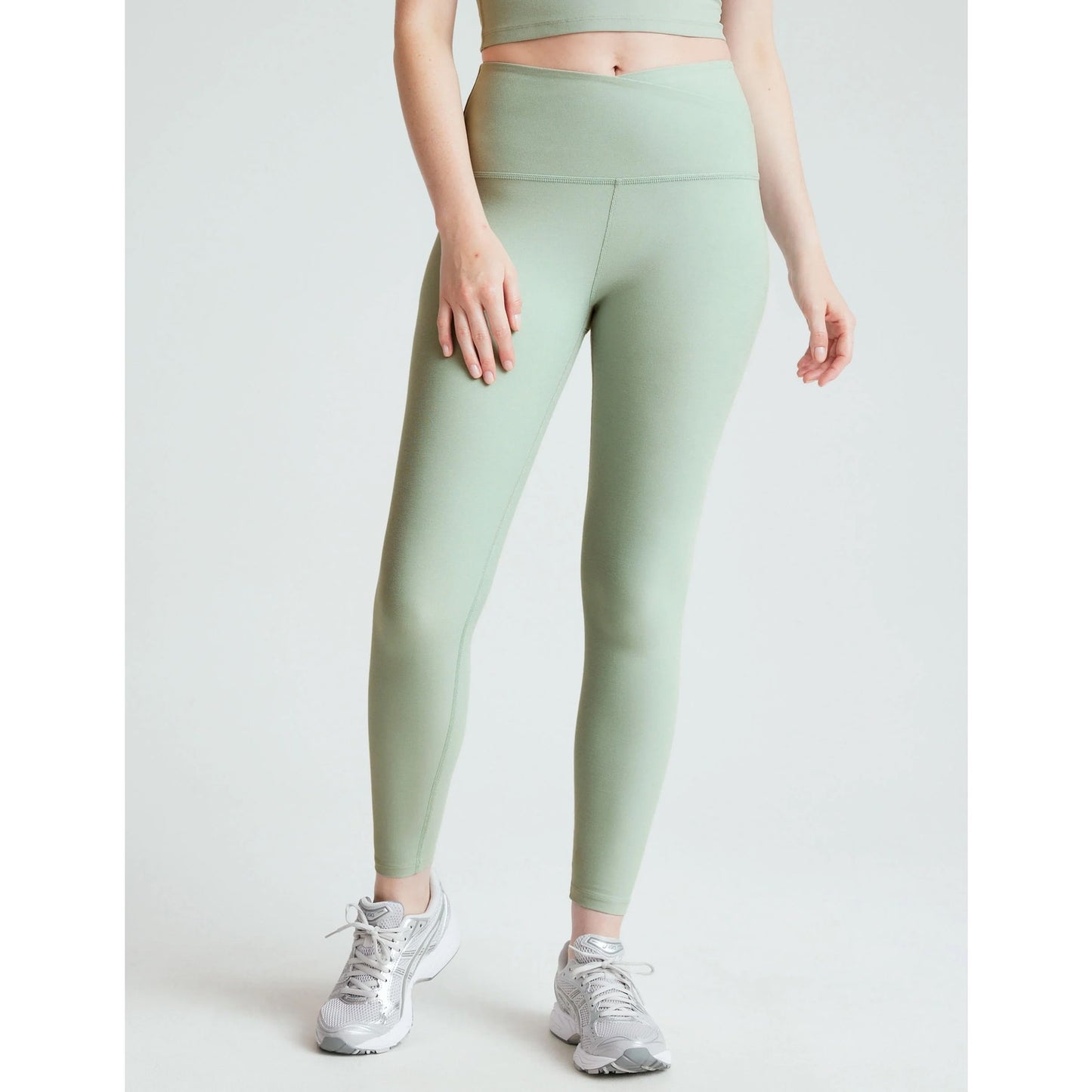 Beyond Yoga Spacedye At Your Leisure High Waist Crossover Midi Leggings Green S