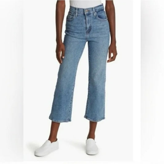 Levi's High Waisted Crop Flare Leg Jeans Blue 25 / 0