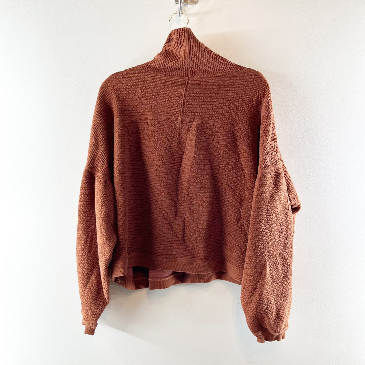 Lululemon Peaceful Moments Pullover Heathered Ancient Copper Rust Brown 12
