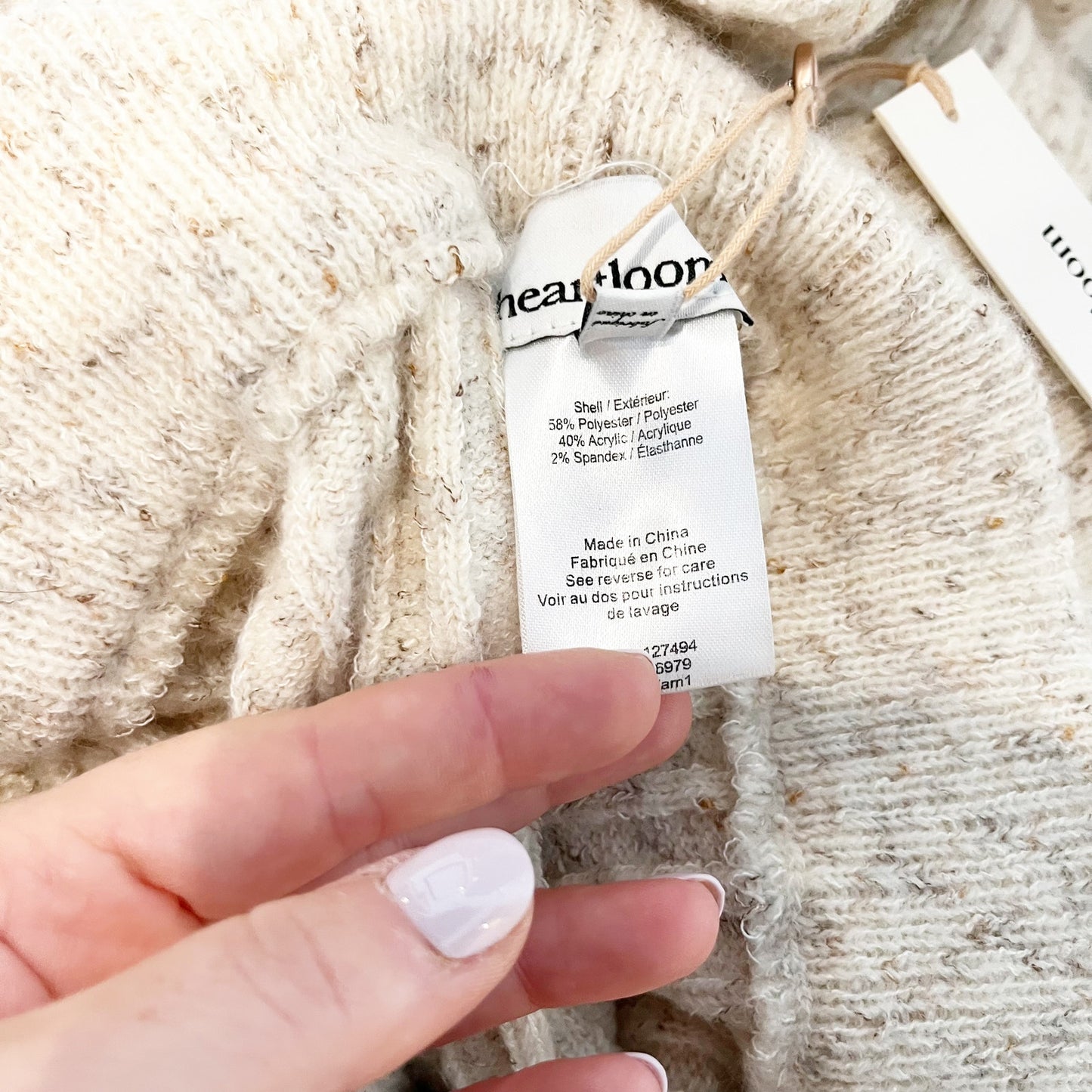 Heartloom Nikita Pant & Lilah Sweater Loungewear 2 Piece Set Oat Medium / Large