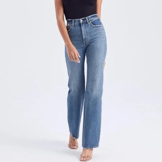 Abercrombie & Fitch 90's Straight Ultra High Rise Jeans Blue 6 Long