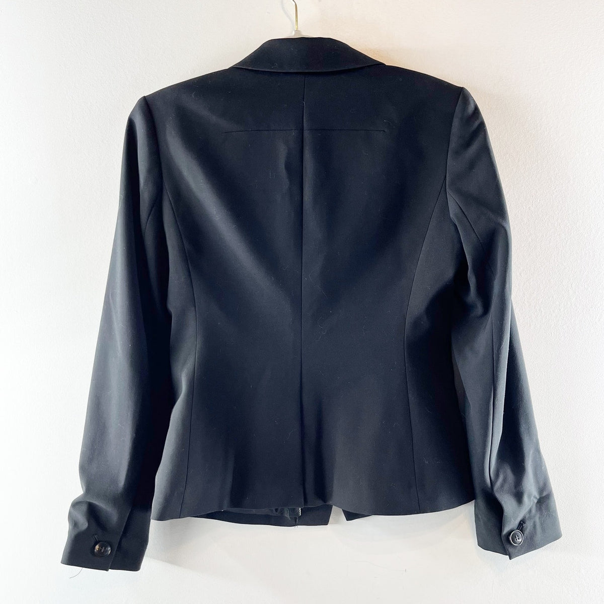 Madewell Long Sleeve Notch Lapel Single Breasted Blazer Jacket Black 2
