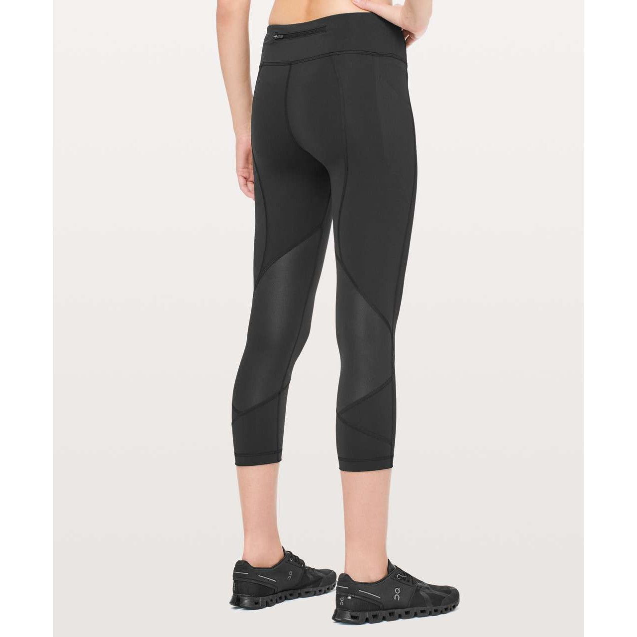 Lululemon Pace Rival Crop Leggings Full-On Luxtreme 22" Black 6