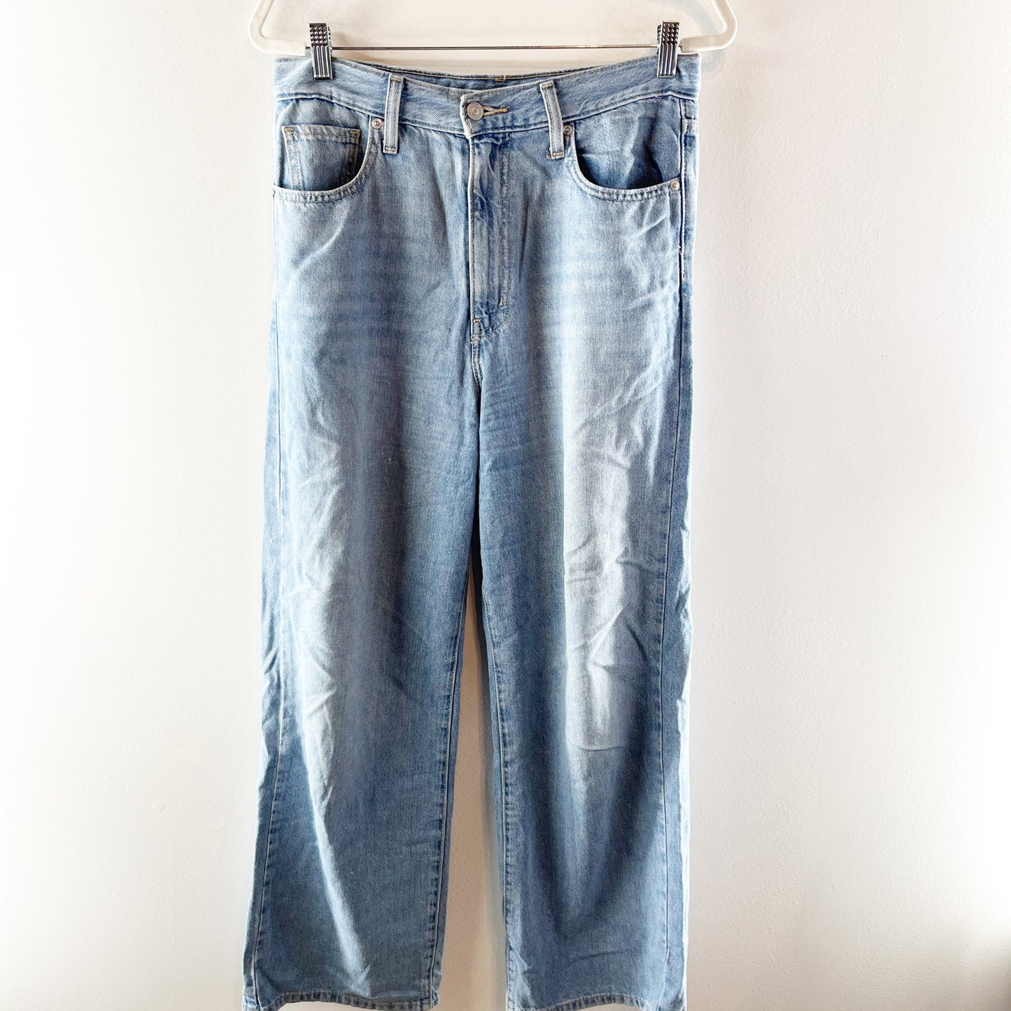 Levi's High Waisted Denim Straight Leg Jeans Blue 29