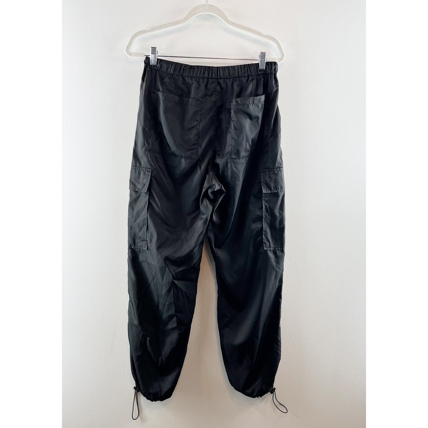 Pistola Jade High Rise Drawstring Lightweight Cargo Trouser Pants Black Medium