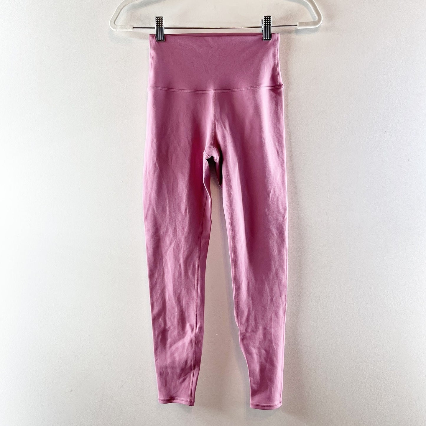 Alo High Waist 7/8 Airbrush Leggings in Pink Wild Rose XS