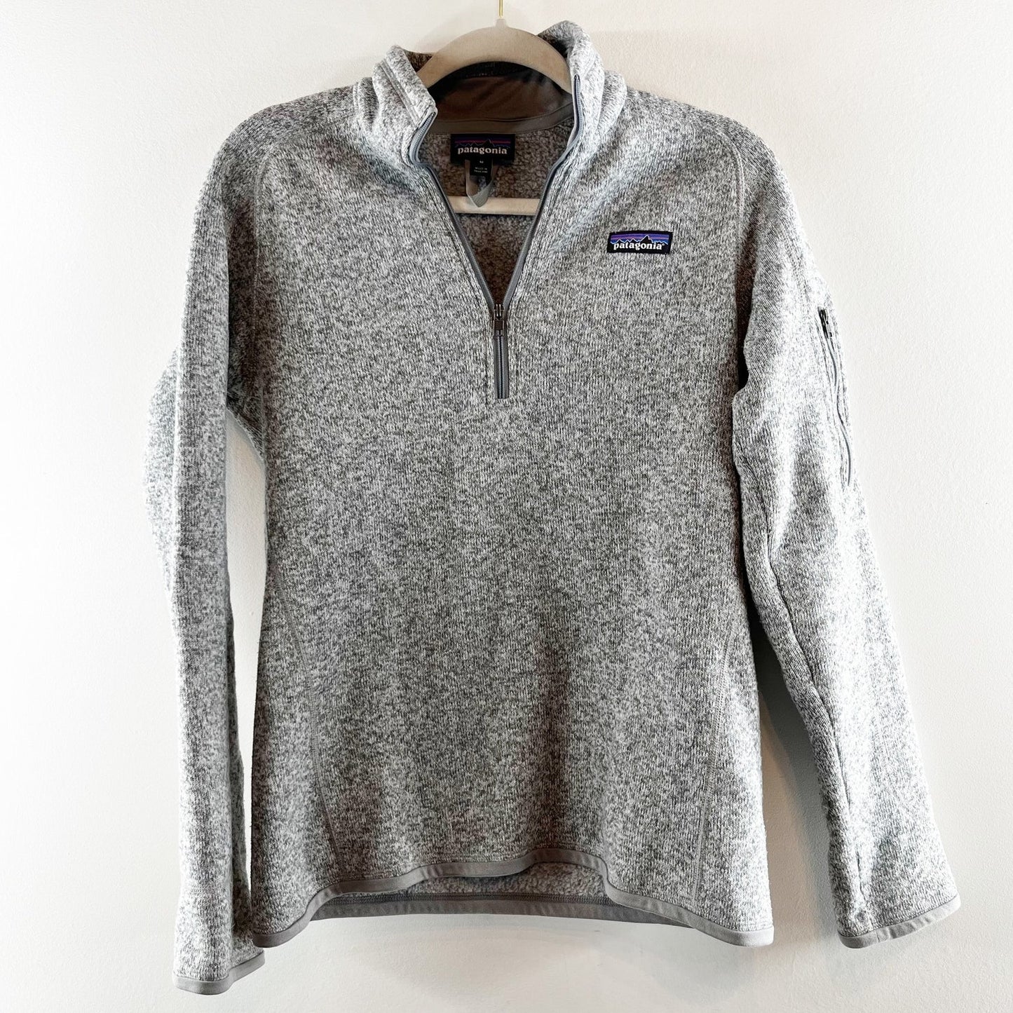 Patagonia Better Sweater 1/4 Zip Fleece Pullover Jacket Gray Medium