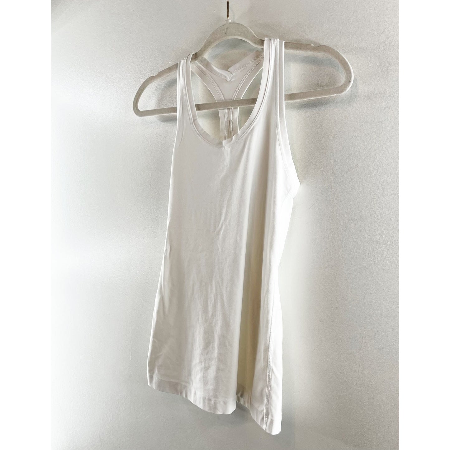 Lululemon Athletica Cool Sleeveless Scoop Neck Racerback Tank Top White Small