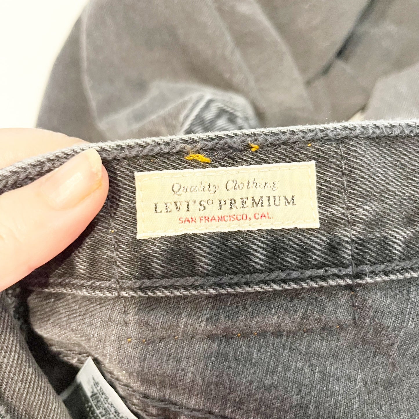 Levi's Premium Ribcage High Waisted Denim Straight Ankle Jeans Black 25 / 0