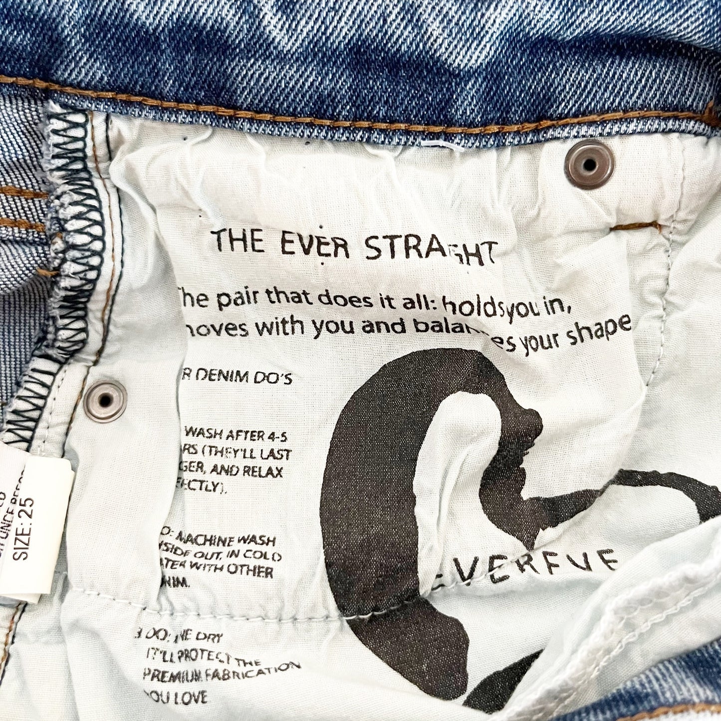 Evereve The Ever Short Mid Rise Stretch Raw Hem Denim Shorts Blue 25