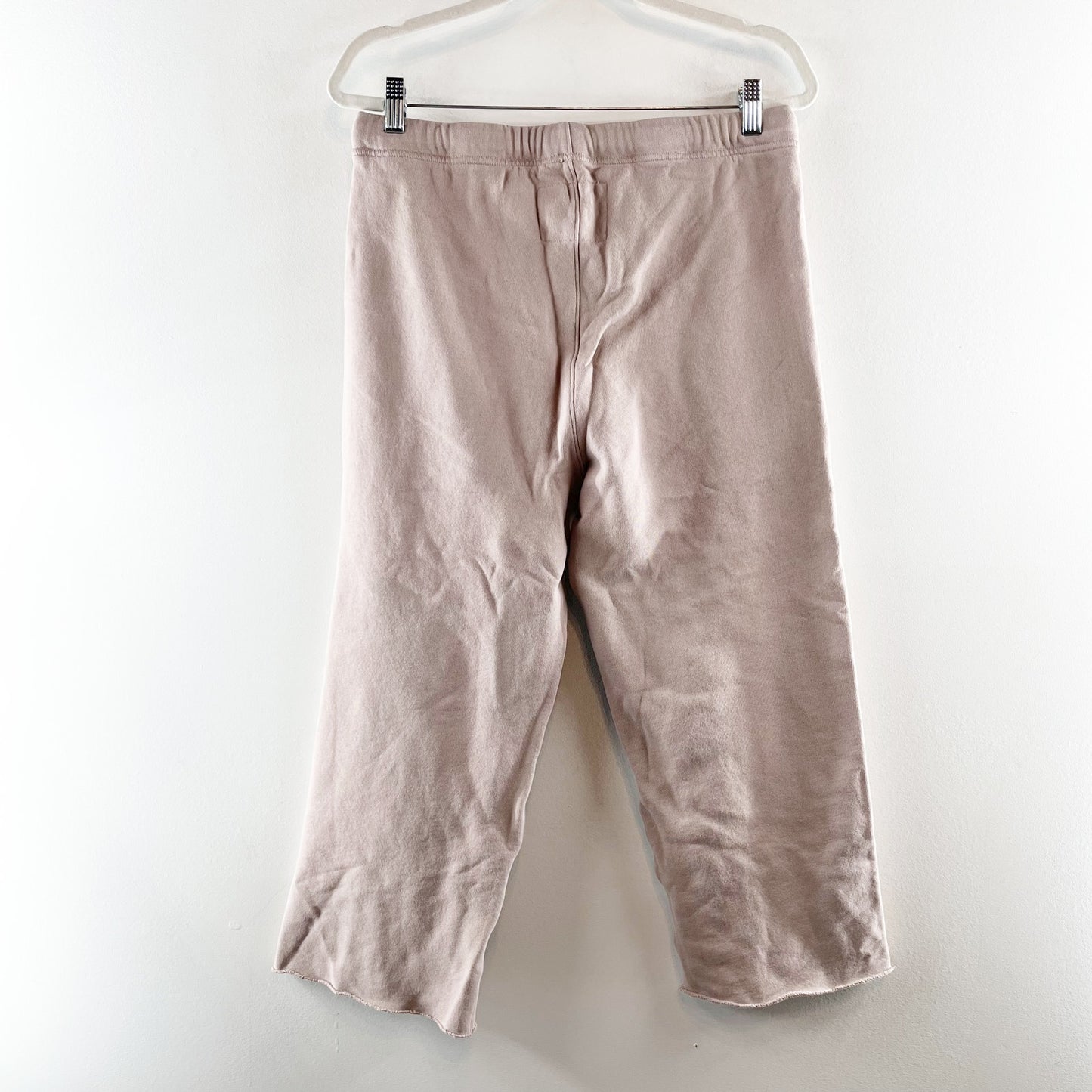 Frank & Eileen Catherine Favorite Wide Leg Cropped Sweatpants Biscotti Tan M