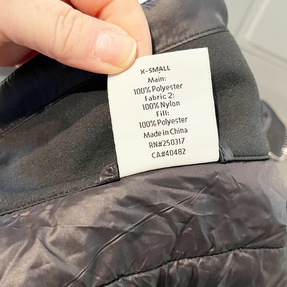 Varley Balfern Quilted Shell Full Zip Jacket Black XS
