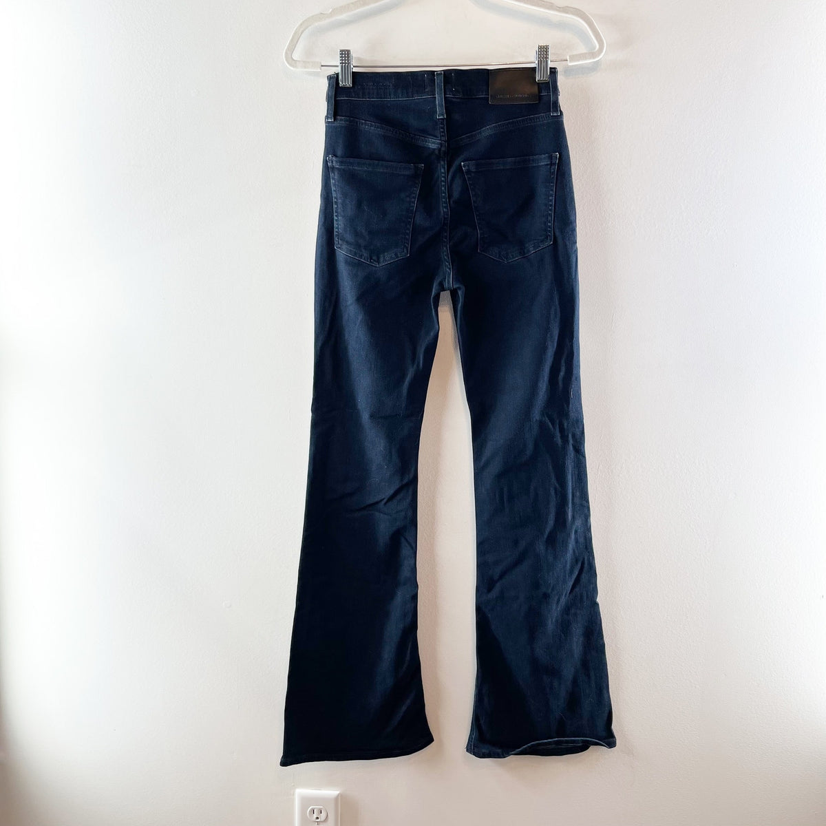 Citizens of Humanity Isola High Rise Flare Jeans Dark Wash Denim Blue 24