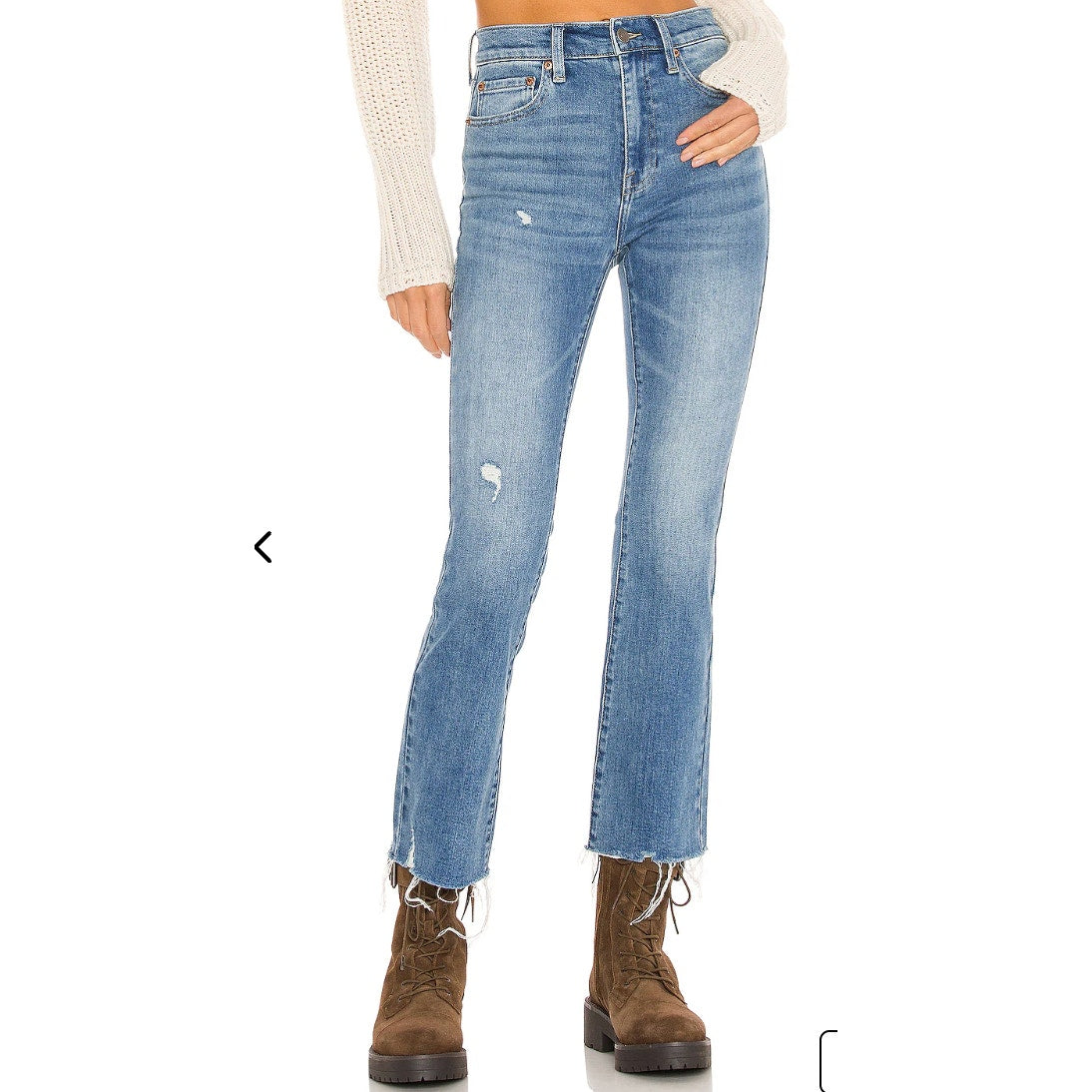 Pistola Lennon High Rise Cropped Boot Cut Jeans Zuma Blue 26