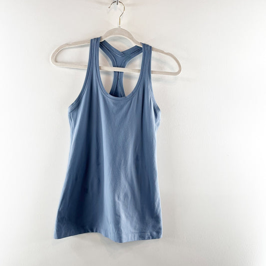 Lululemon Cool Racerback Fitted Slim Tank Top Blue XS