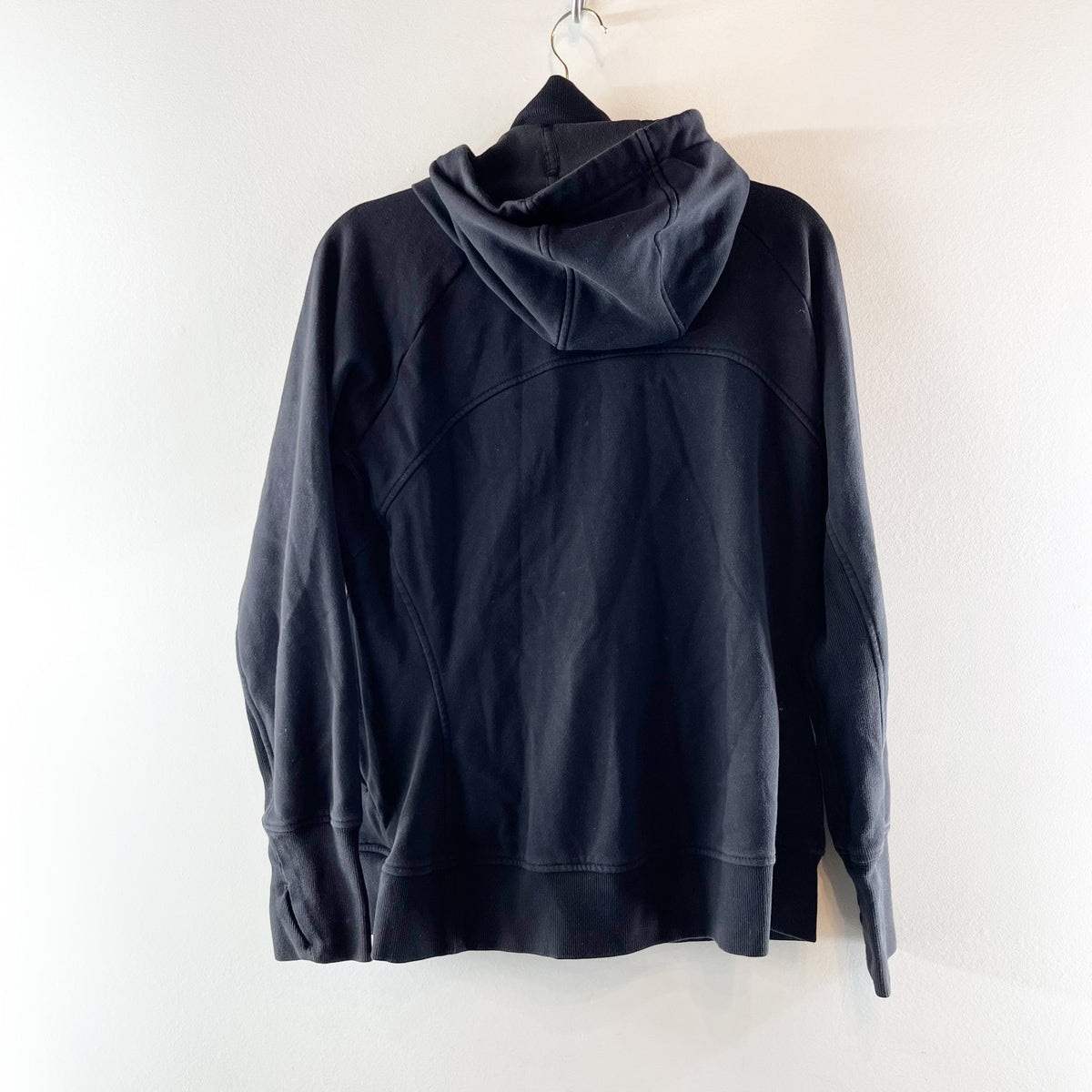 Athleta Triumph Long Sleeve Thumbhole Full-Zip Sweatshirt Hoodie Jacket Black 1X