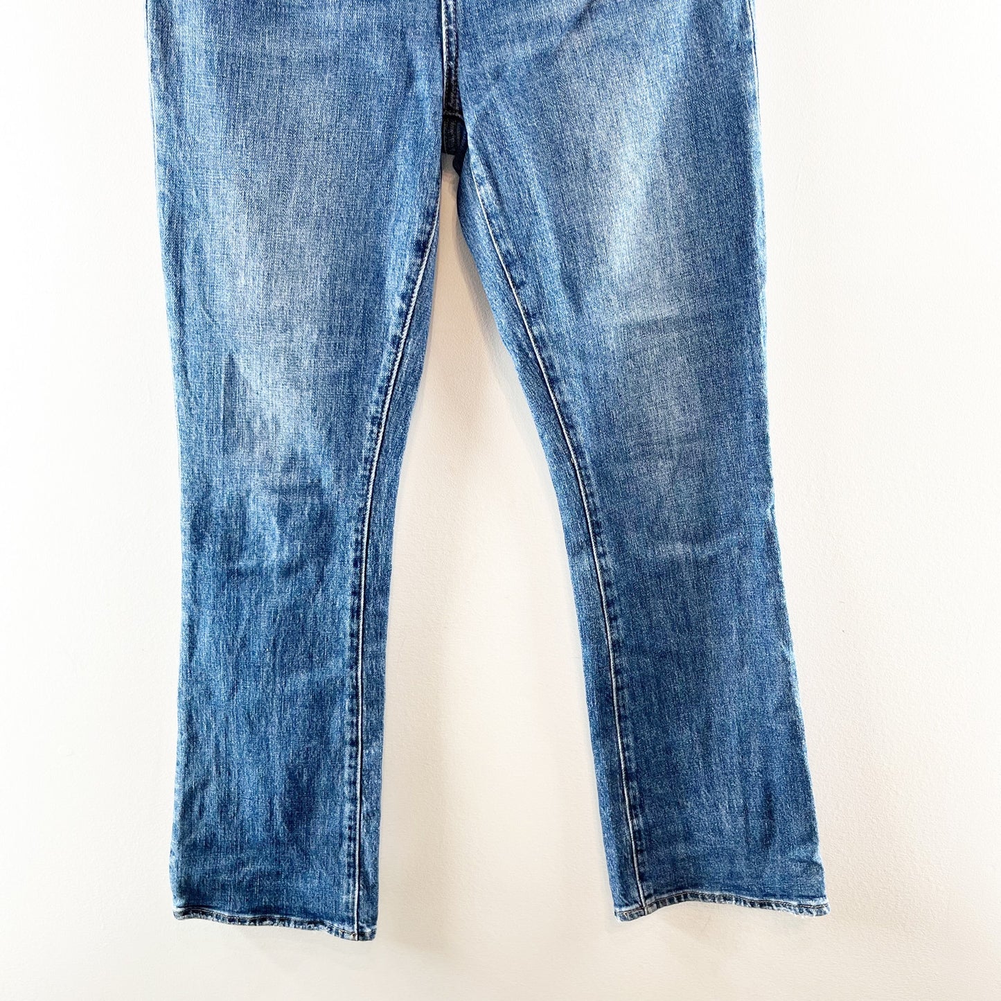 Pistola Lennon High-Waisted Distressed Denim Cropped Bootcut Jean Leyton Wash 25