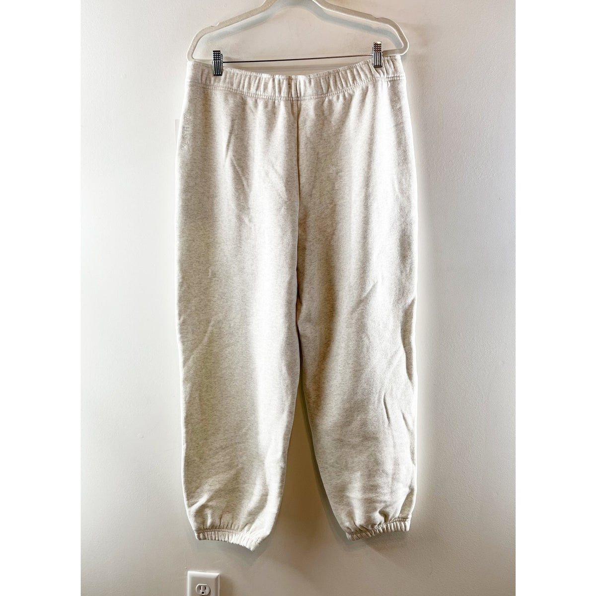 Athleta Forever Fleece High Rise Jogger Pants Fog Grey Heather Large