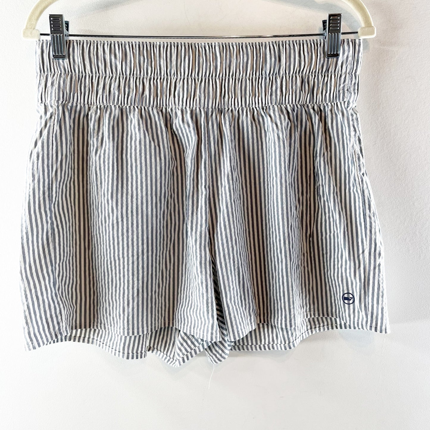 Vineyard Vines Seaside Harbor Seersucker Striped Shorts Blue White Medium