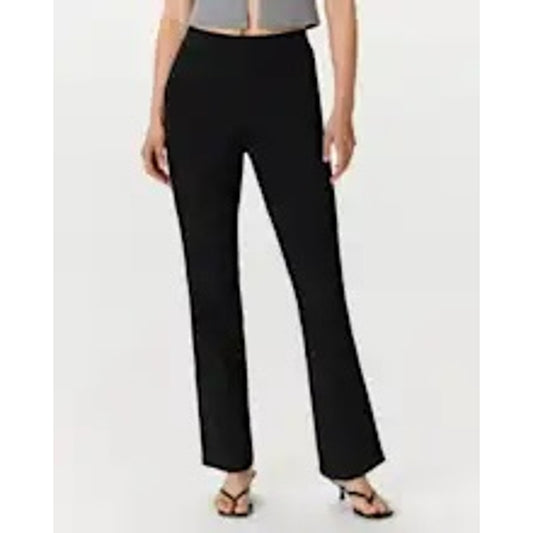 Quince Ultra-Stretch Ponte Bootcut Pants Black 2