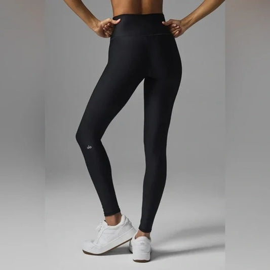 Alo High Rise Compression Airlift Leggings Black Medium