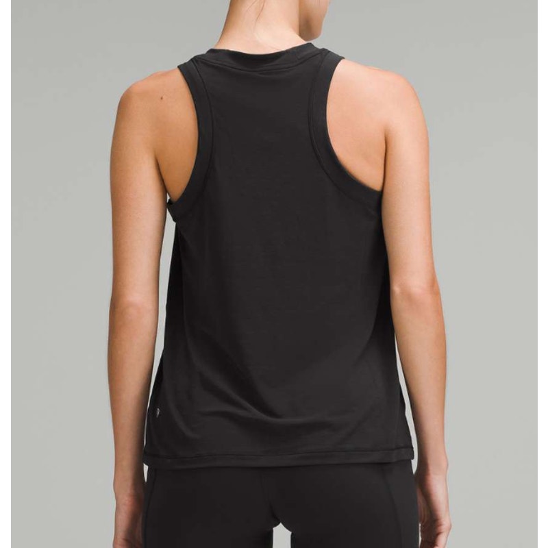 Lululemon Jersey Training High Neck Muscle Tank Top Black 4