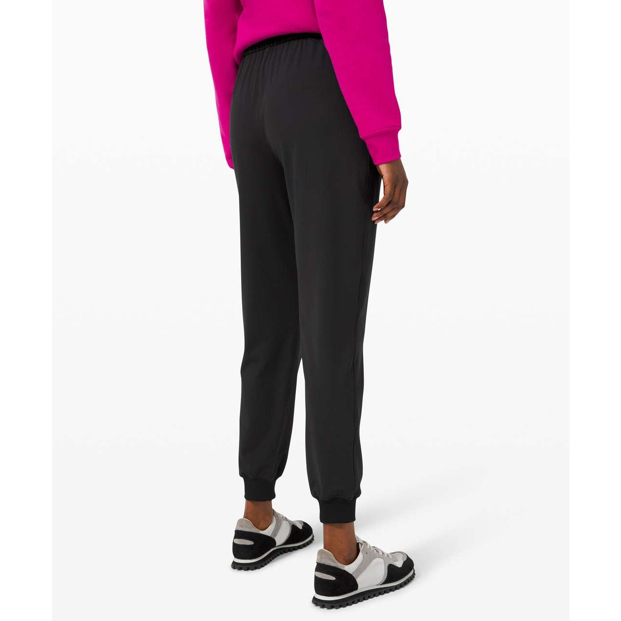 Lululemon Athletica Keep Moving High-Rise Drawstring Jogger Pants Black 8