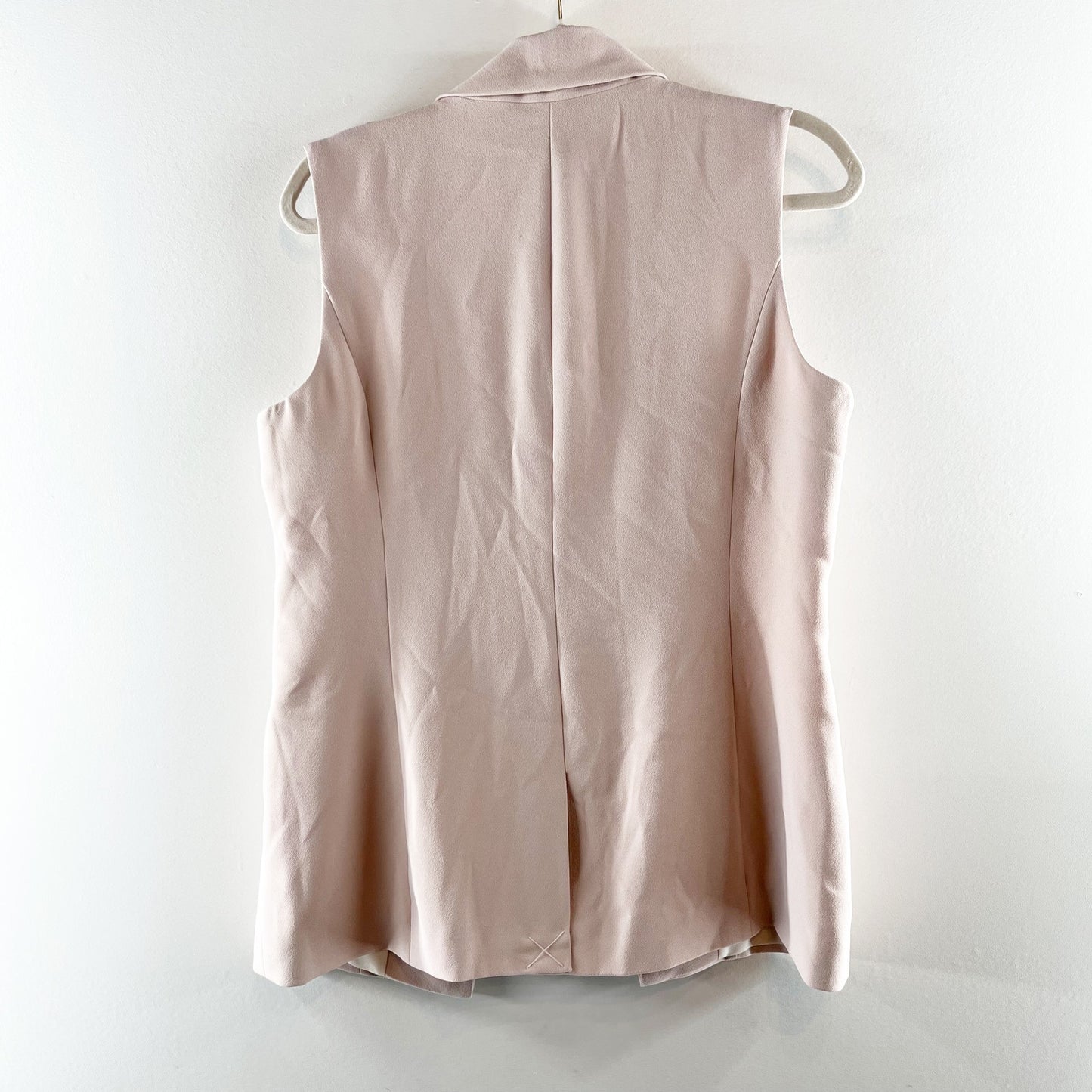 Evereve Winona Open Longline Blazer Vest in Dusty Rose Pink Small