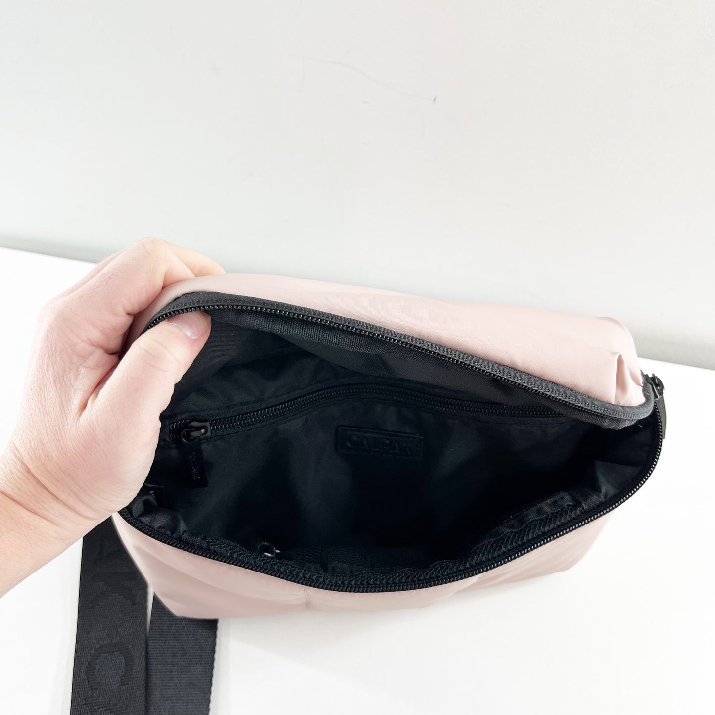 Calpak Luka Mini Belt Bum Fanny Pack Bag in Rose Quartz Pink