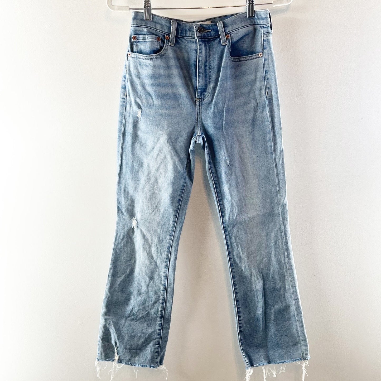 Pistola Lennon High Rise Cropped Boot Cut Jeans Zuma Blue 26