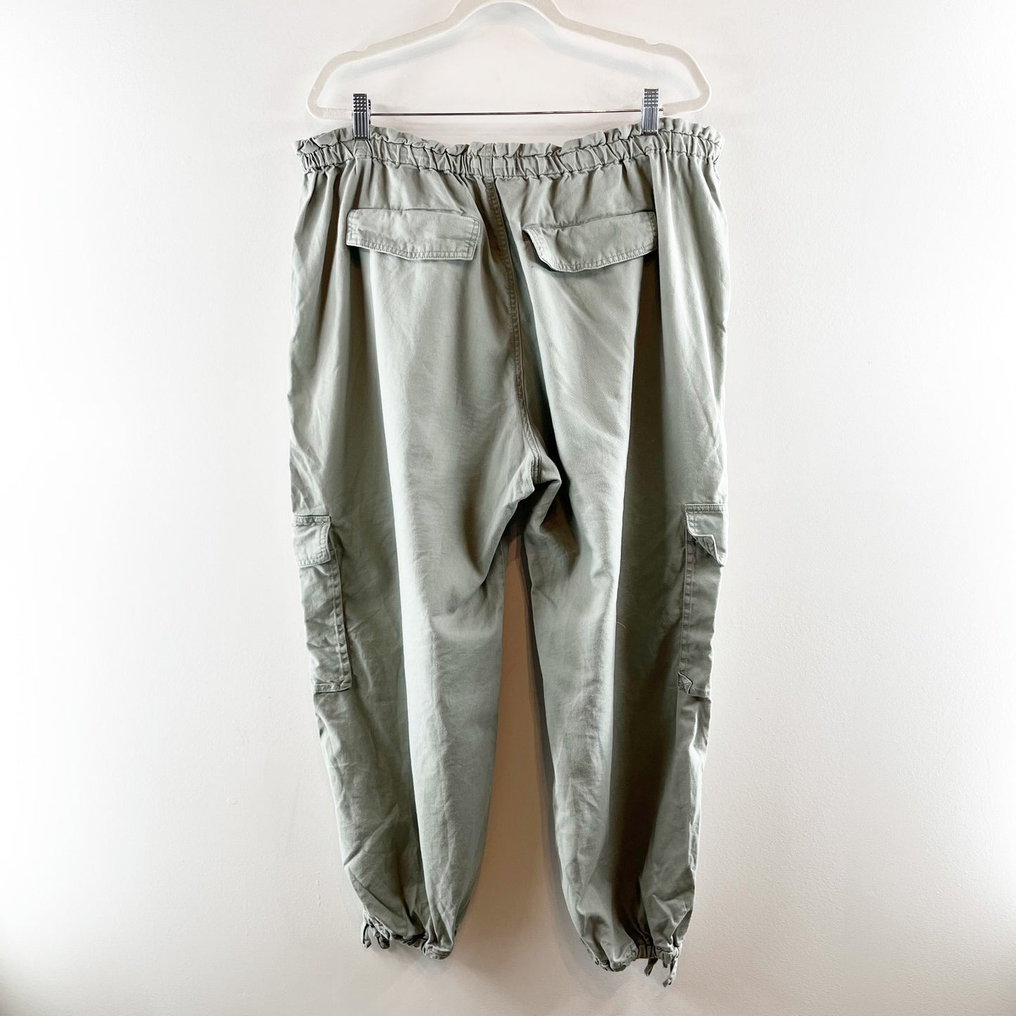 Abercrombie High Rise Baggy Cargo Utility Pants Green XL Petite