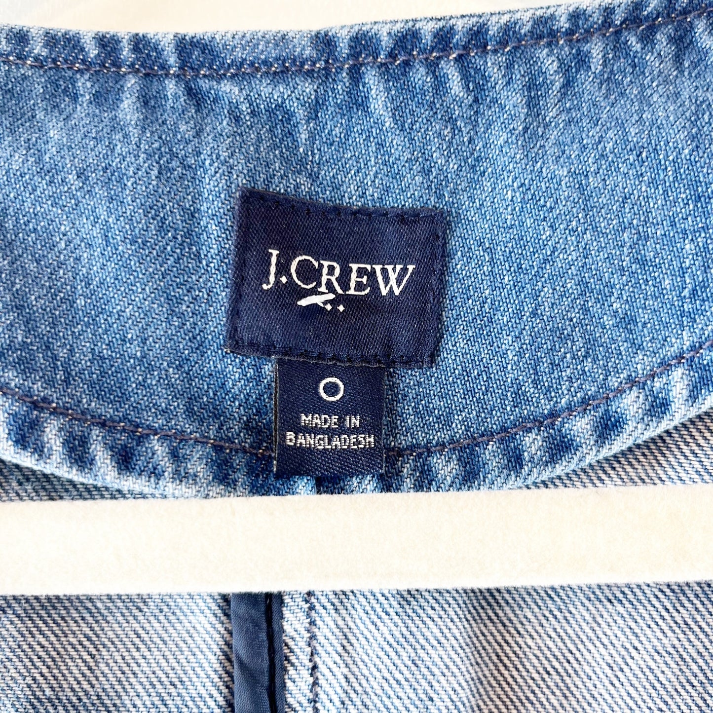 J. Crew Sleeveless Denim Vest Top Blue 0