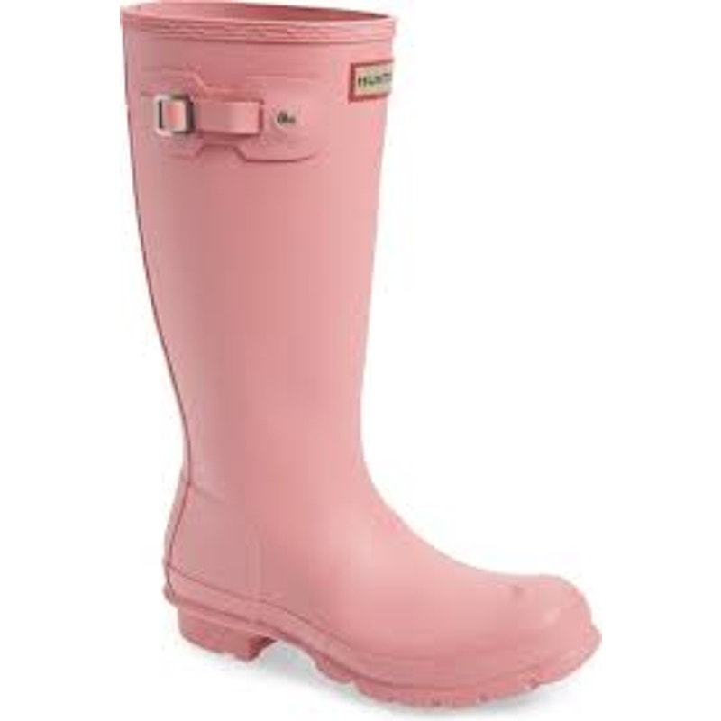 Hunter Original Knee High Rubber Rain Boots Pink 5