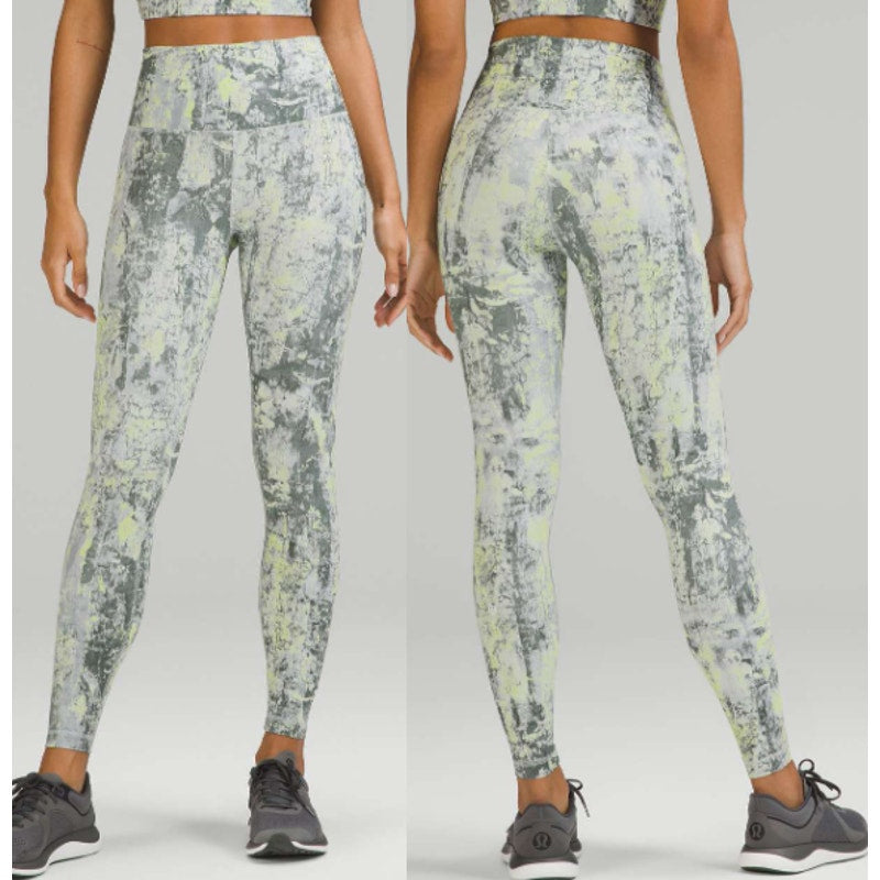 Lululemon Wunder Train High-Rise Tight 25" Cinder Grain Smoked Spruce Multi 6