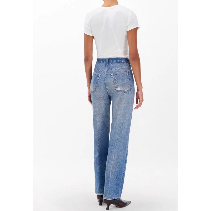 Rag & Bone Miramar Shea Relaxed Sweatpants Straight Pants Jeans Ryder Blue 26
