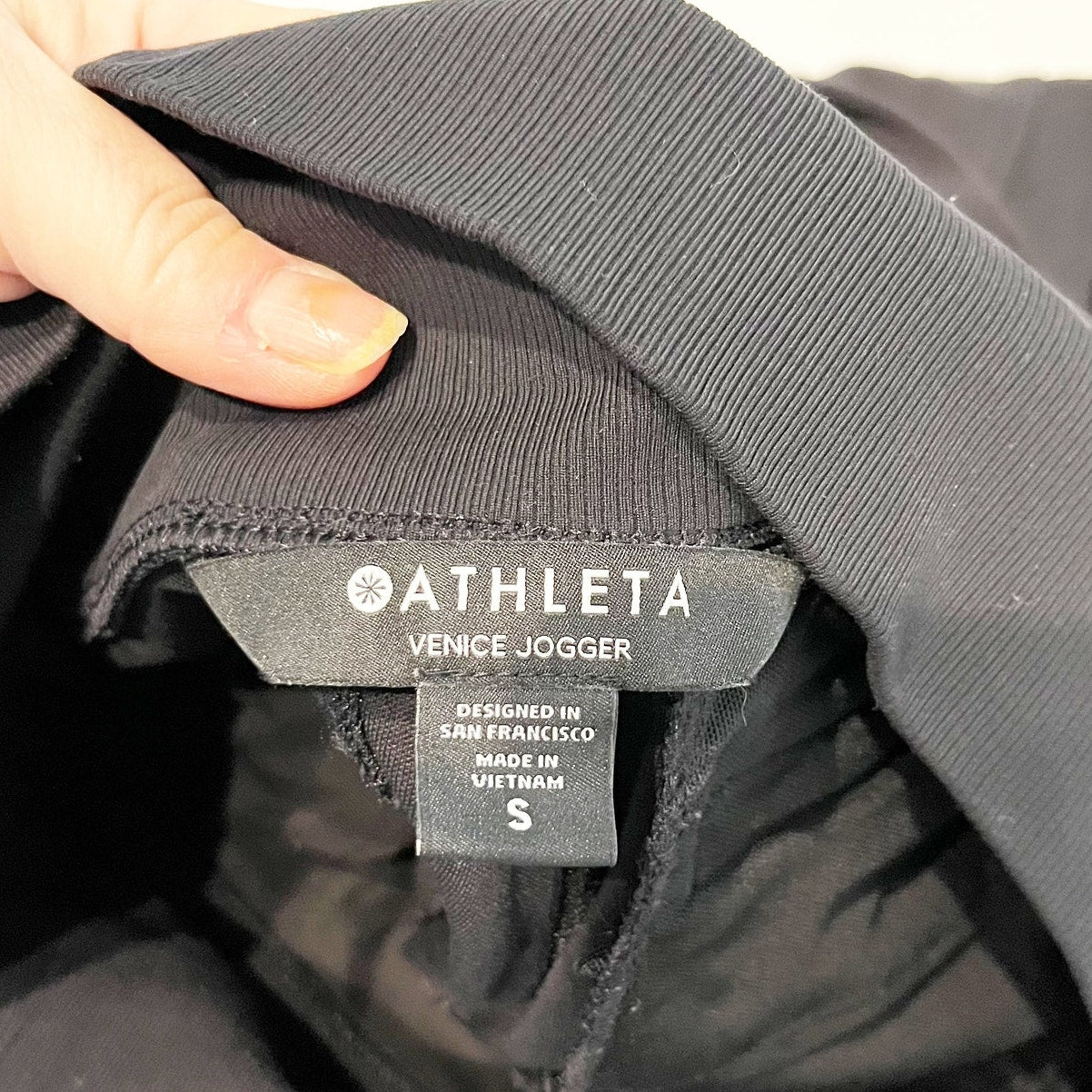 Athleta High Rise Venice Jogger Pants Black Small