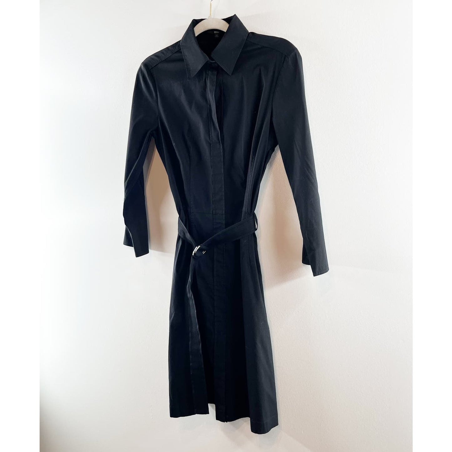 Hugo Boss Dashina 2 Button Up Shirtdress Black 6